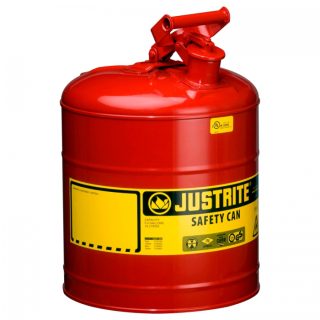 BIDON DE SEGURIDAD JUSTRITE TIPO I DE ACERO ROJO CAP 19 L