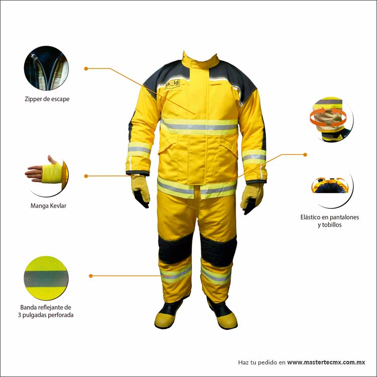 TRAJE DE BOMBERO DEFENDER BRIGADISTA SKOLD - Image 4
